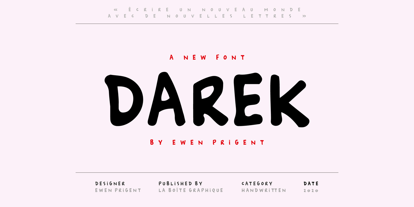 Пример шрифта Darek #1